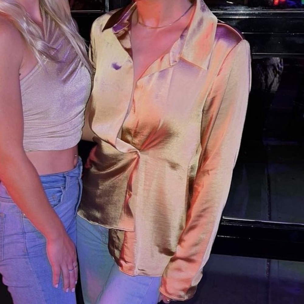 Size S Gold L’Academie Top Worn Once
